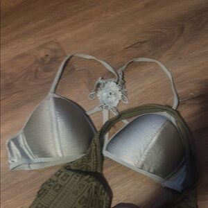 Stylish Women's Intimates Set - Pink, Gray, Green